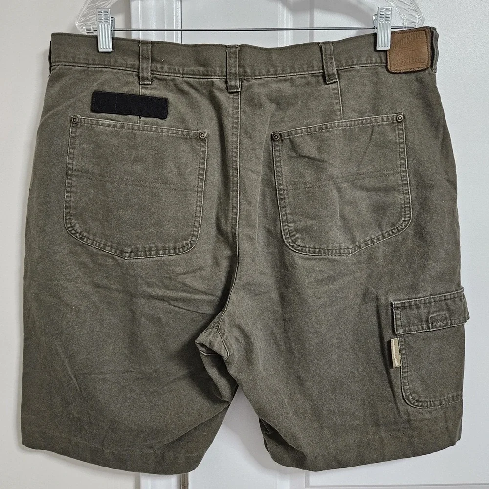 Columbia Shorts Mens 38 Green River Lodge Canvas Utility Rugged Hiking Gorpcore